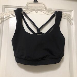lululemon athletica Black Strappy Sports Bra Size 6